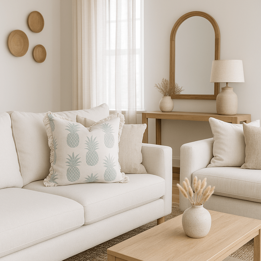 Décoration scandinave cosy – coussins, housses et bougies ambiance chaleureuse