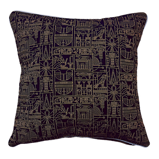 Housse de coussin – The British Museum Égyptien – 45×45 cm - HousseCosy