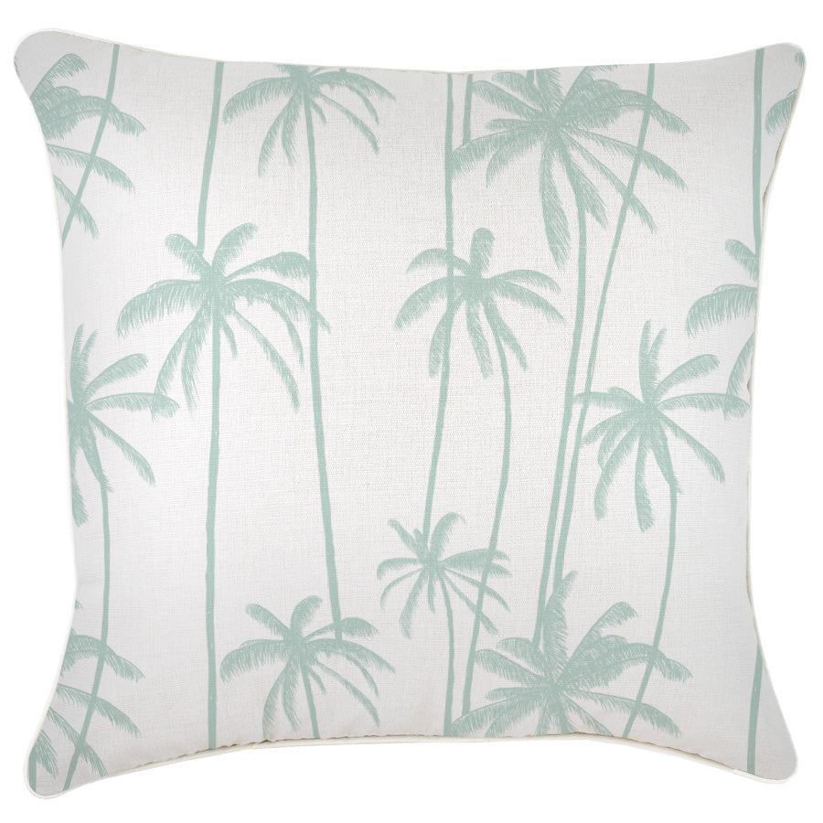 Housse de coussin à passepoil – Tall Palms Mint – 60×60 cm - HousseCosy