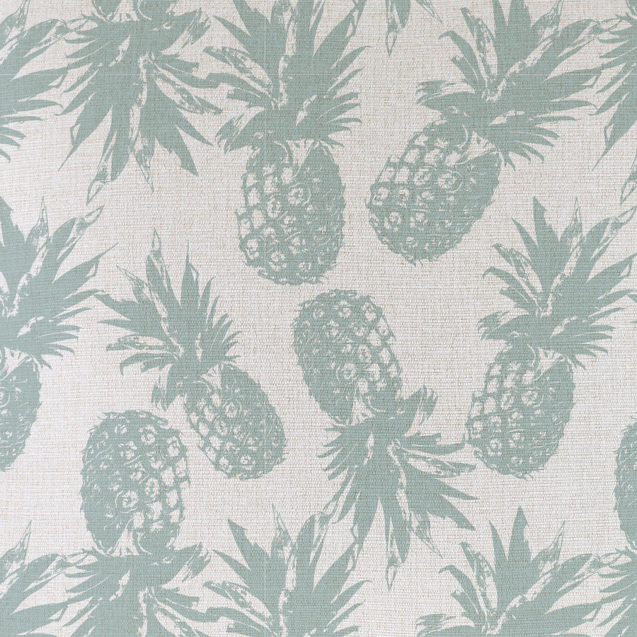 Housse de coussin ananas vert d’eau – 60×60 cm (franges)