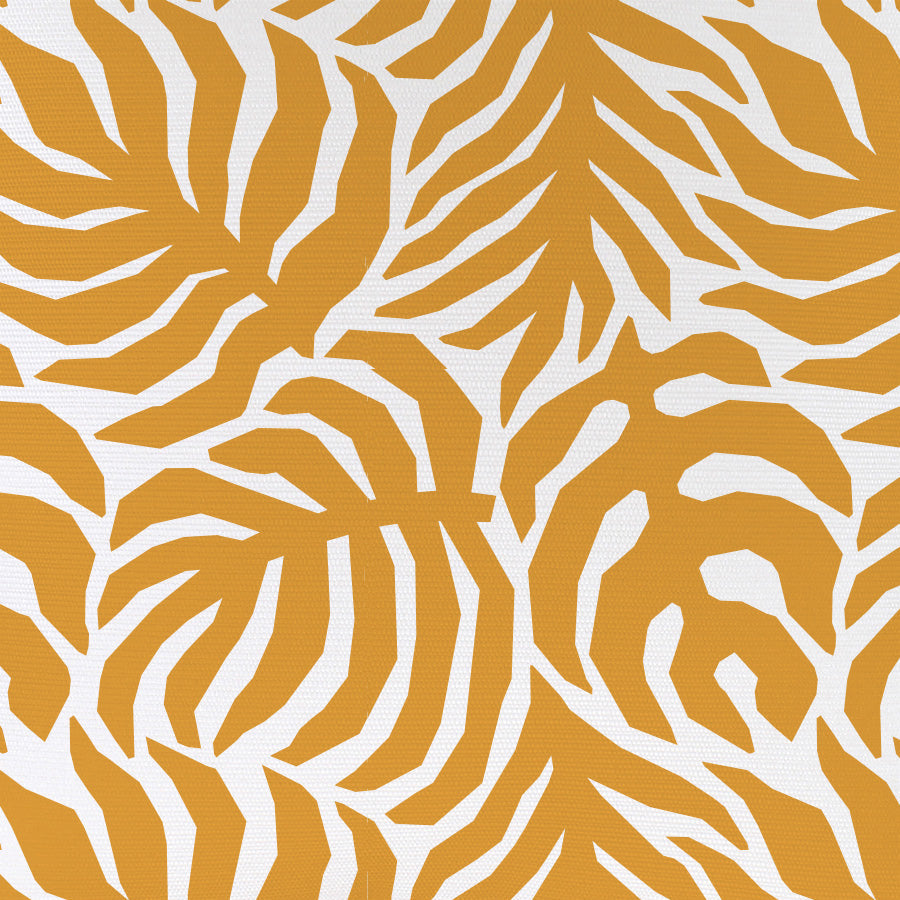Housse de coussin à franges – Casa Palms Gold White – 45×45 cm - HousseCosy