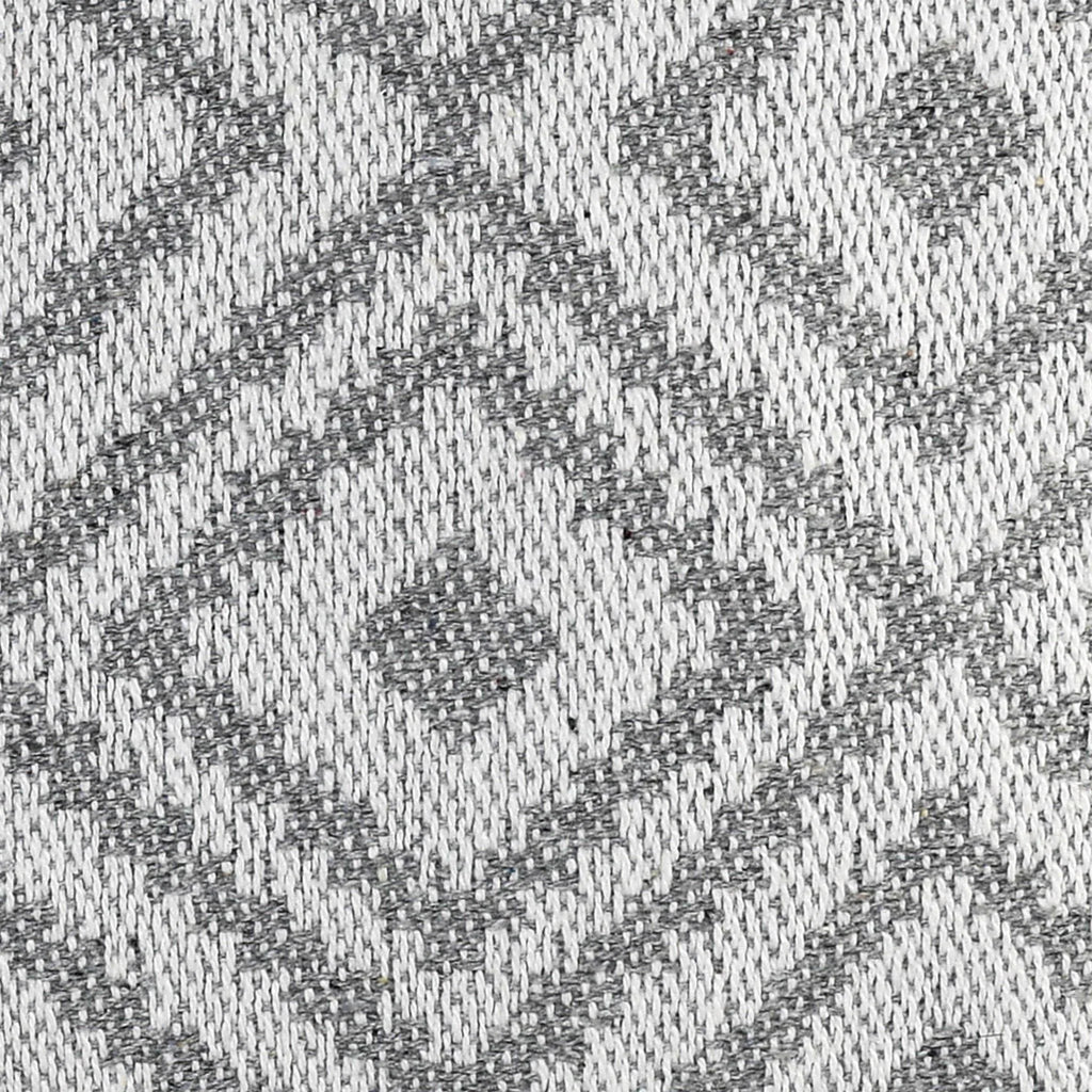 Housse de coussin en lin gris | 45×45 cm | Motif géométrique | Déco moderne - HousseCosy