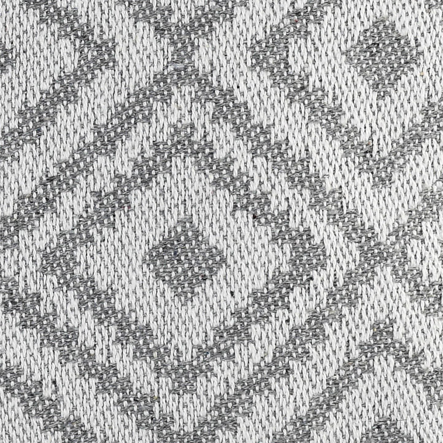 Housse de coussin en lin gris | 45×45 cm | Motif géométrique | Déco moderne - HousseCosy