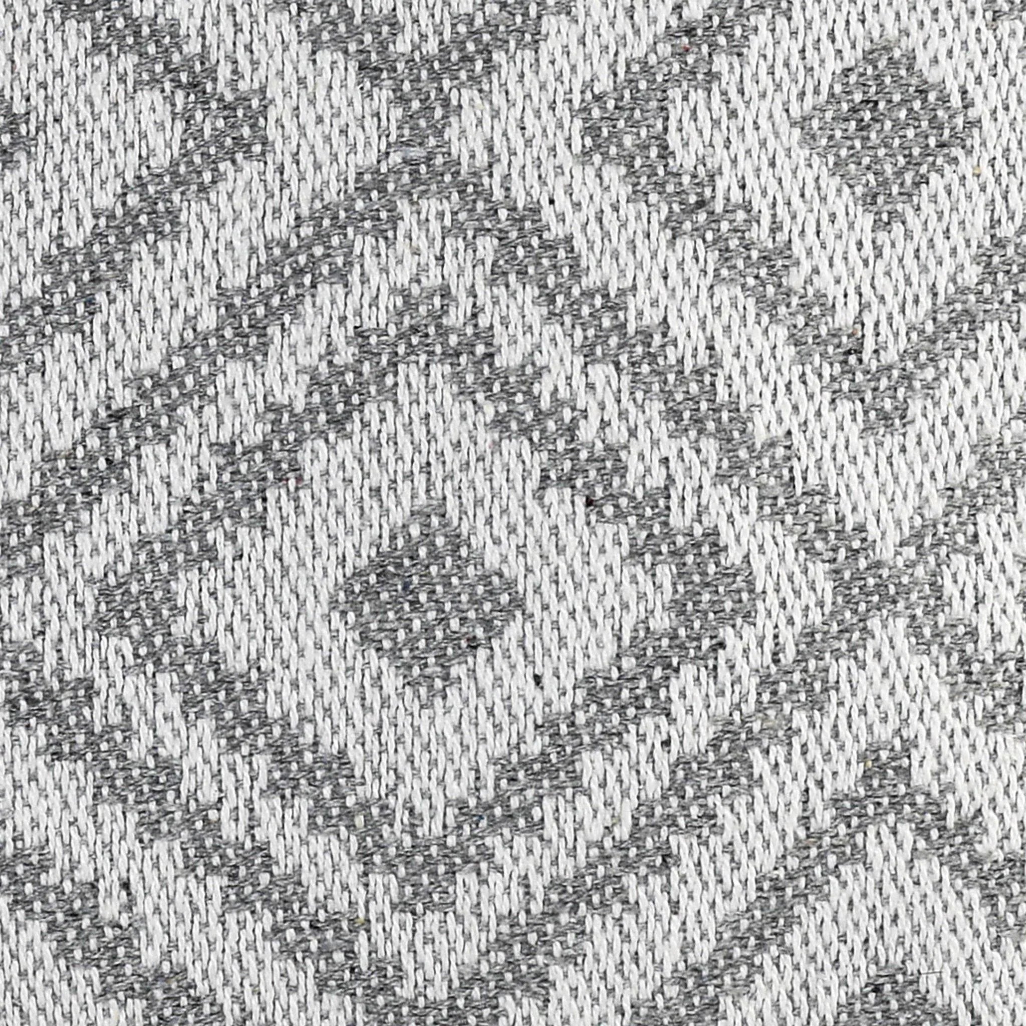 Housse de coussin en lin gris | 45×45 cm | Motif géométrique | Déco moderne - HousseCosy